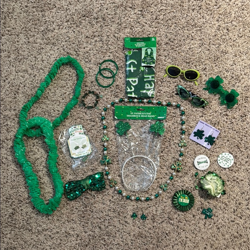 The “ultimate” Irish/St Patrick’s Day accessory bundle☘️☘️☘️☘️☘️☘️☘️☘️☘️☘️